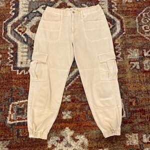 Free People Cropped Cargo Pants, Medium